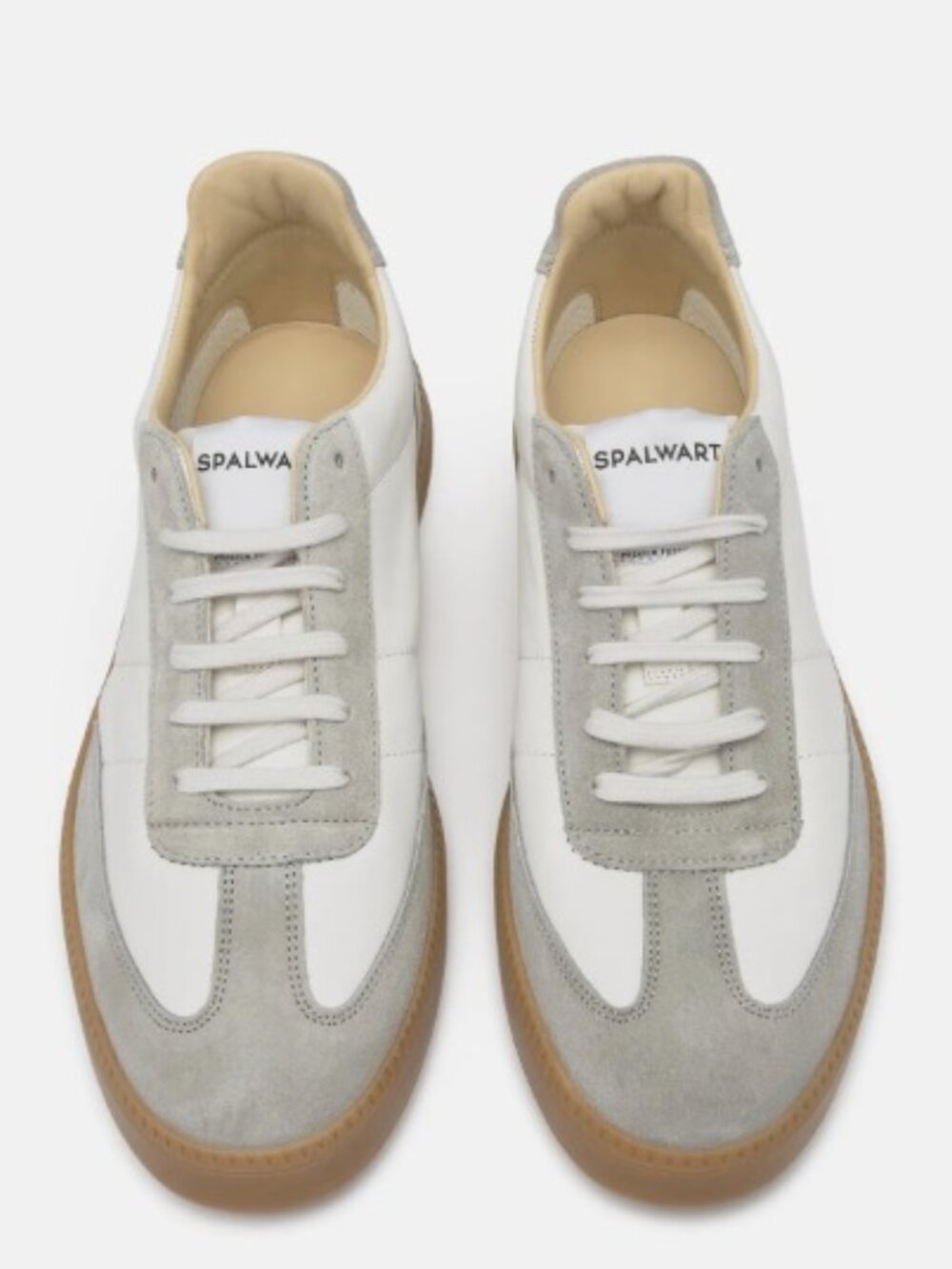 NWT Spalwart Smash Low Suede Sneakers EU 36 Off White Leather Gum Sole Trainers